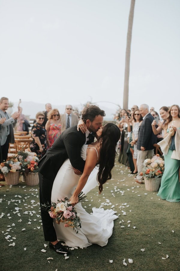 Romantic Destination Wedding With Roses Neutral Tones