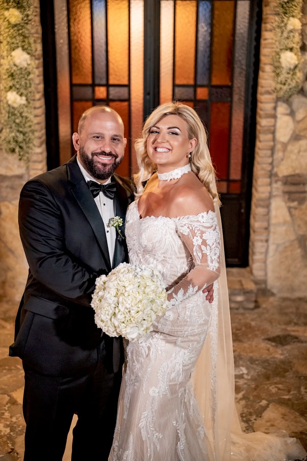 Romantic Fall Wedding  Babys Breath Roses