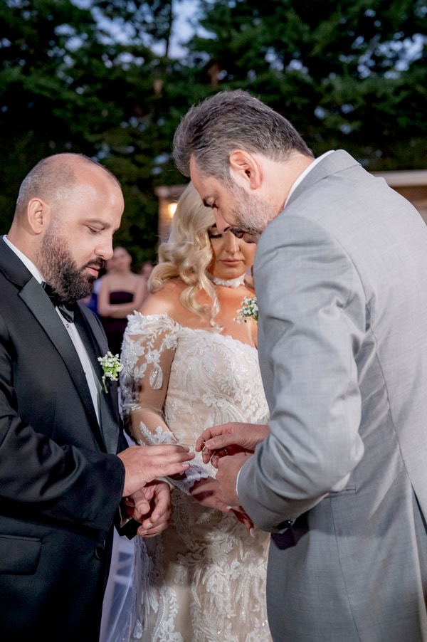 Romantic Fall Wedding  Babys Breath Roses