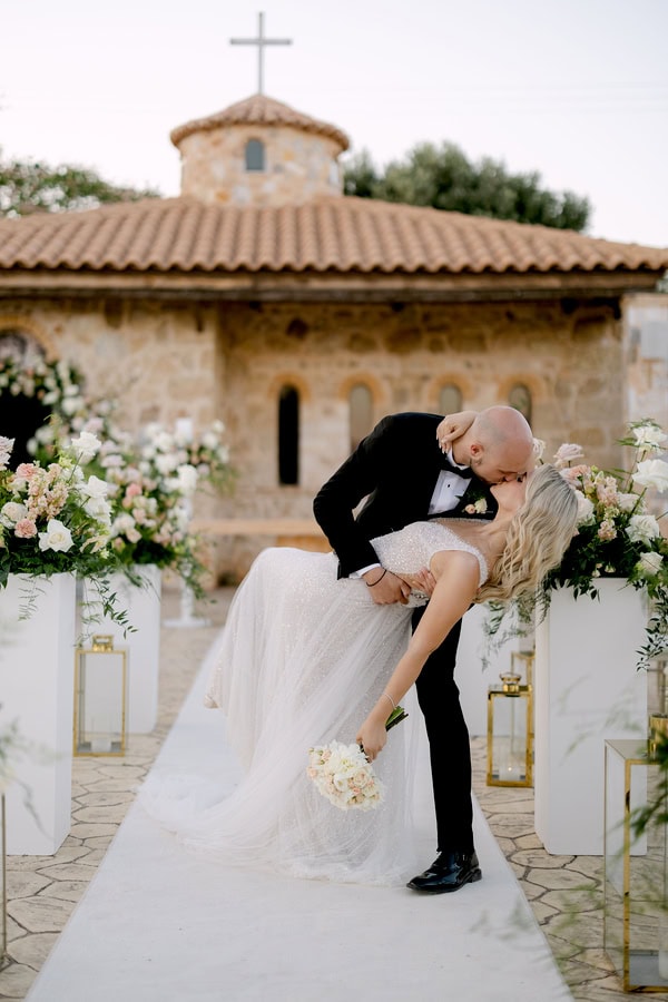 Romantic Summer Wedding With Pastel Tones At Polichoros Lolou