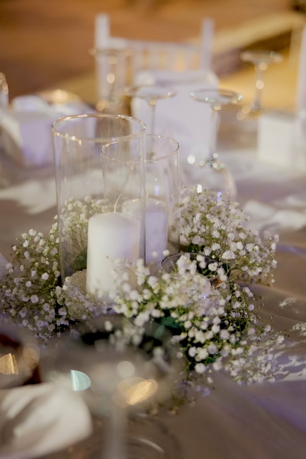 Romantic Wedding Babys Breath Chic Details
