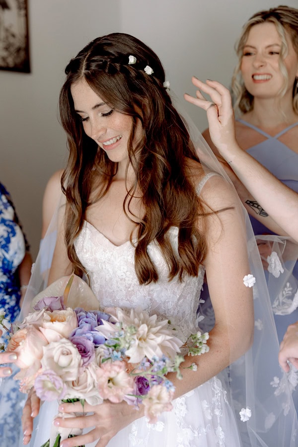 Romantic Wedding Ceremony Stone Bridge