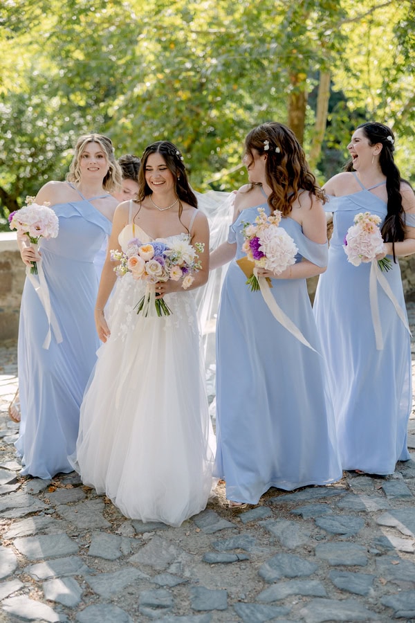 Romantic Wedding Ceremony Stone Bridge