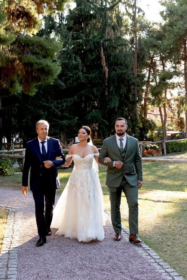 Romantic Wedding Ktima Deda White Roses Chic Details