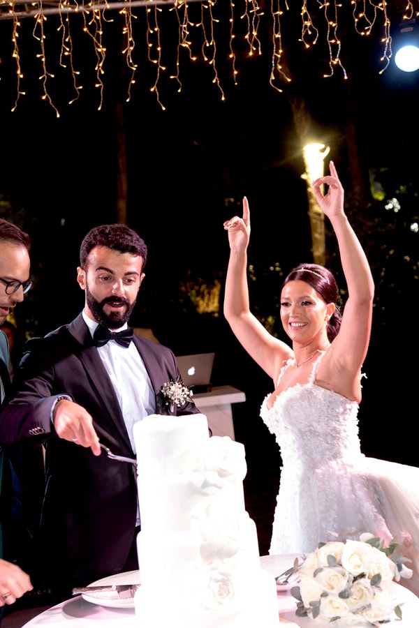 Romantic Wedding Ktima Deda White Roses Chic Details