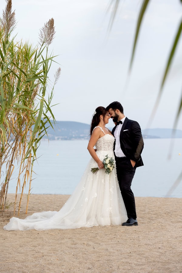 Romantic Wedding Ktima Deda White Roses Chic Details