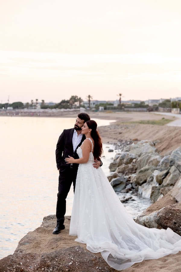 Romantic Wedding Ktima Deda White Roses Chic Details