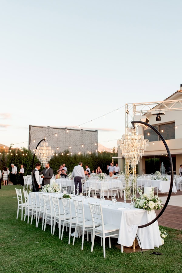 Romantic Wedding With White And Gold Details Patra