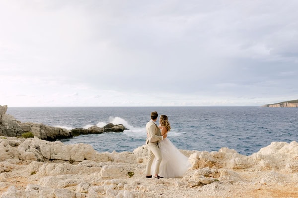 Rustic Wedding Kefalonia White Green Decor
