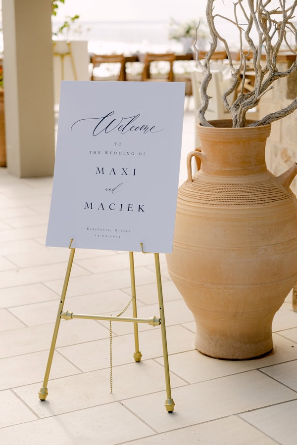 Rustic Wedding Kefalonia White Green Decor