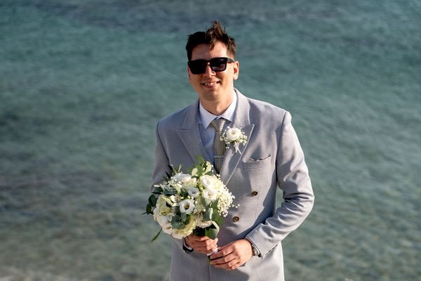 Summer Wedding Andros White Flowers