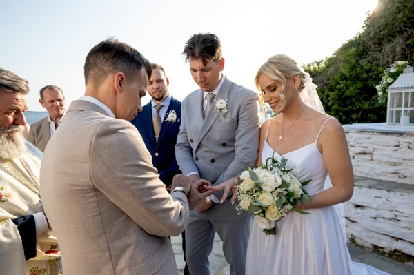Summer Wedding Andros White Flowers