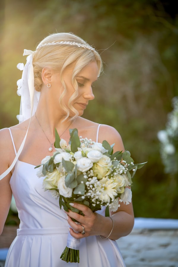 Summer Wedding Andros White Flowers