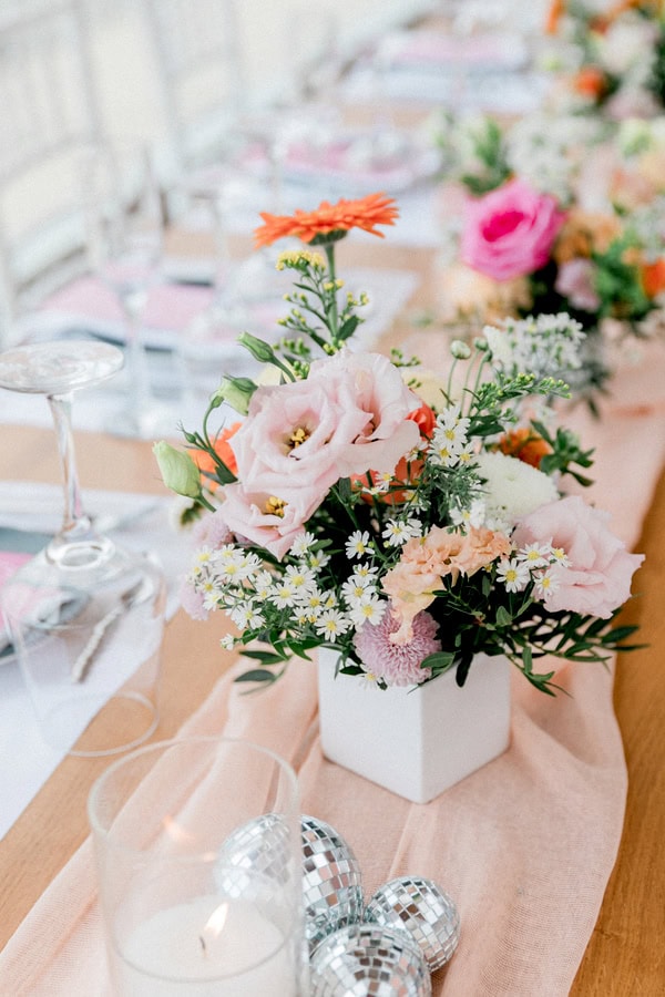 Vibrant Fall Wedding Lefkada Disco Flair