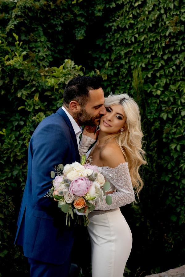 Beautiful Summer Wedding Blue Hues Chinoiserie Details