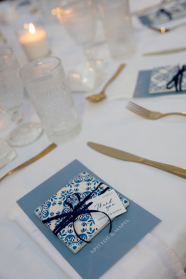 Beautiful Summer Wedding Blue Hues Chinoiserie Details