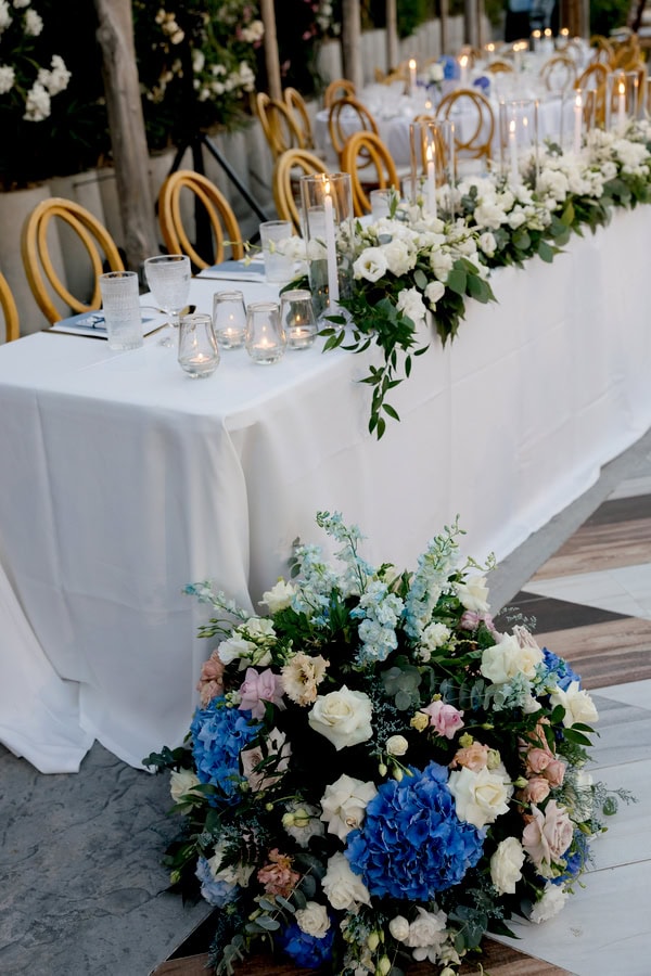 Beautiful Summer Wedding Blue Hues Chinoiserie Details