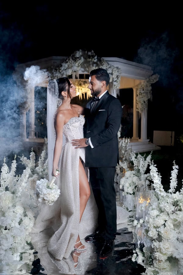 Dreamy Wedding With White Florals And Elegant Style