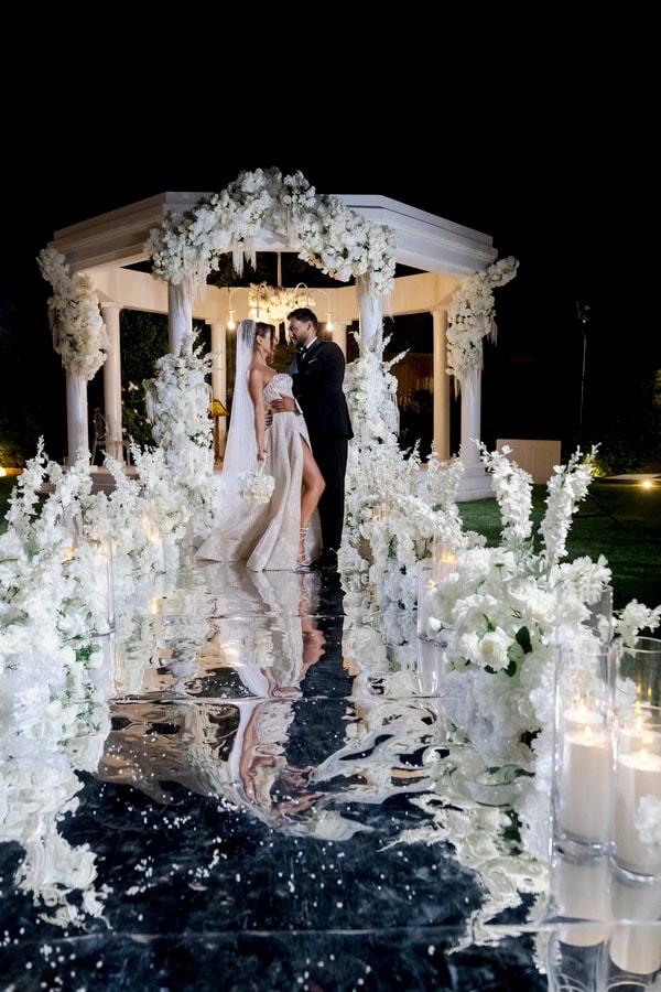 Dreamy Wedding With White Florals And Elegant Style