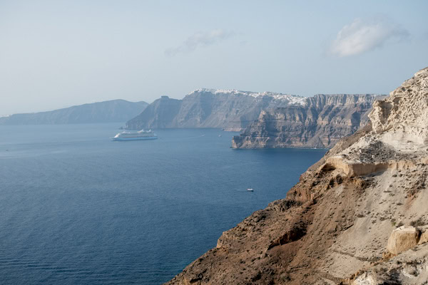 Romantic Destination Wedding Santorini Floral Arch