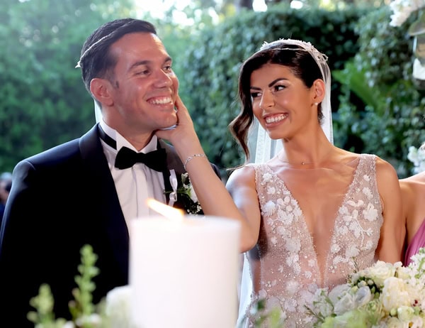 Romantic Summer Wedding Athens With White Flowers