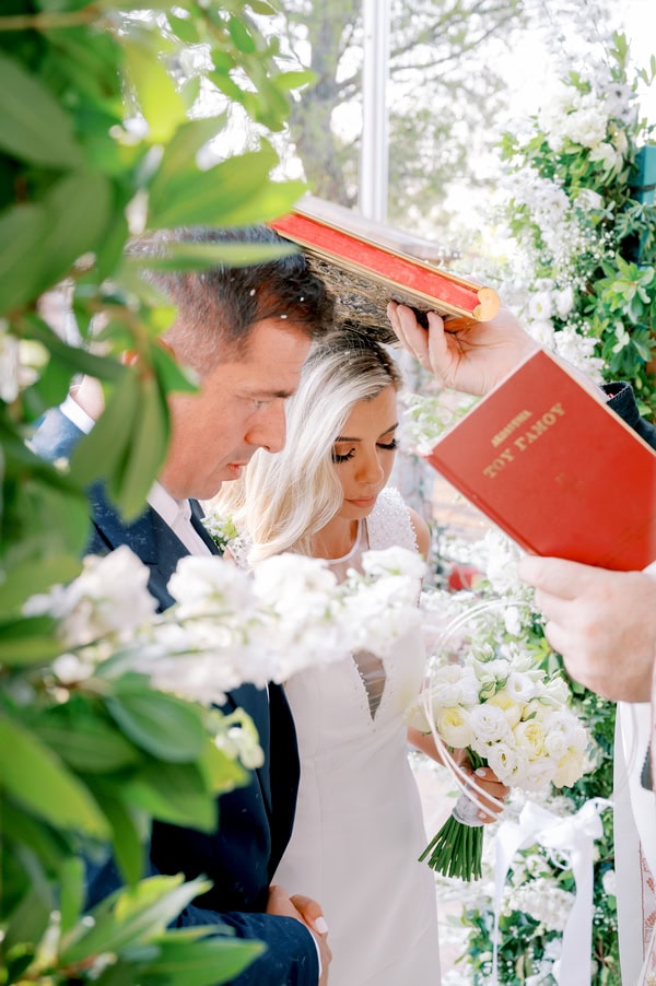 Romantic Summer Wedding Ktima Laas White Hydrangeas
