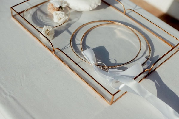 Romantic Summer Wedding White Flower Arrangements