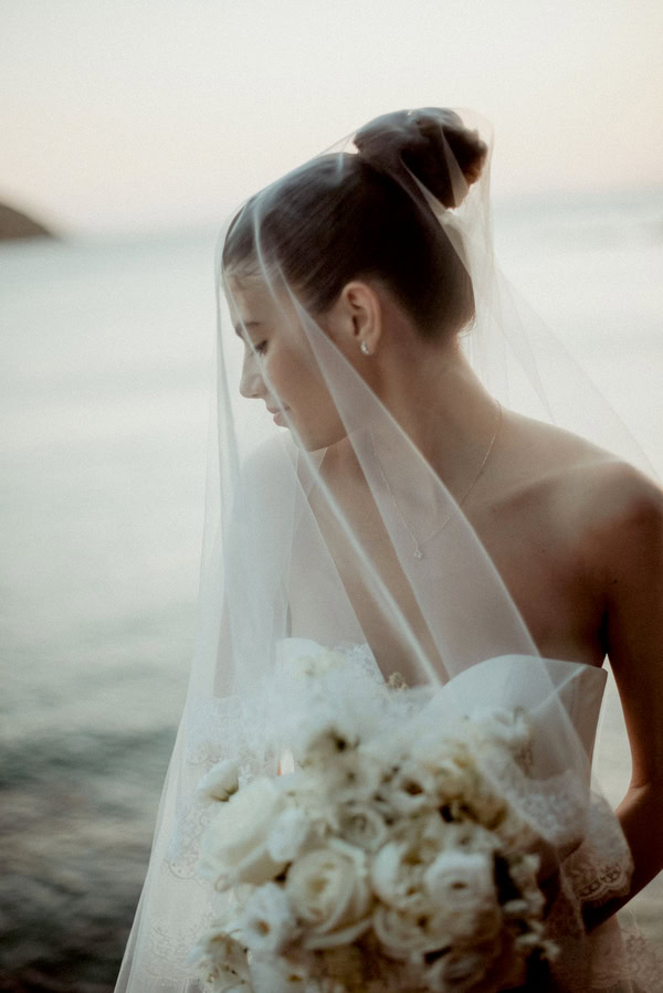 Romantic Summer Wedding White Flower Arrangements