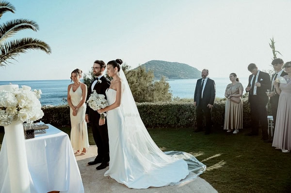 Romantic Summer Wedding White Flower Arrangements