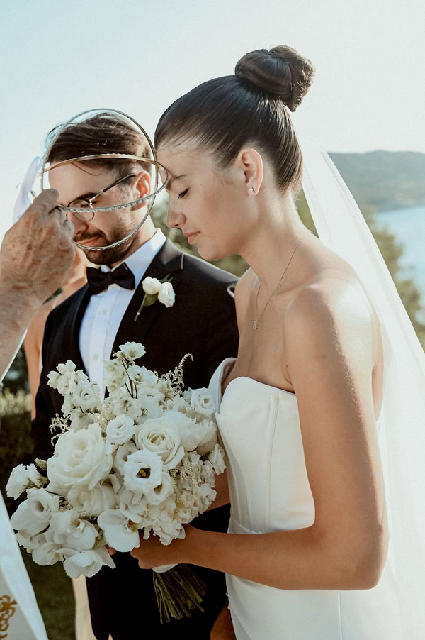 Romantic Summer Wedding White Flower Arrangements