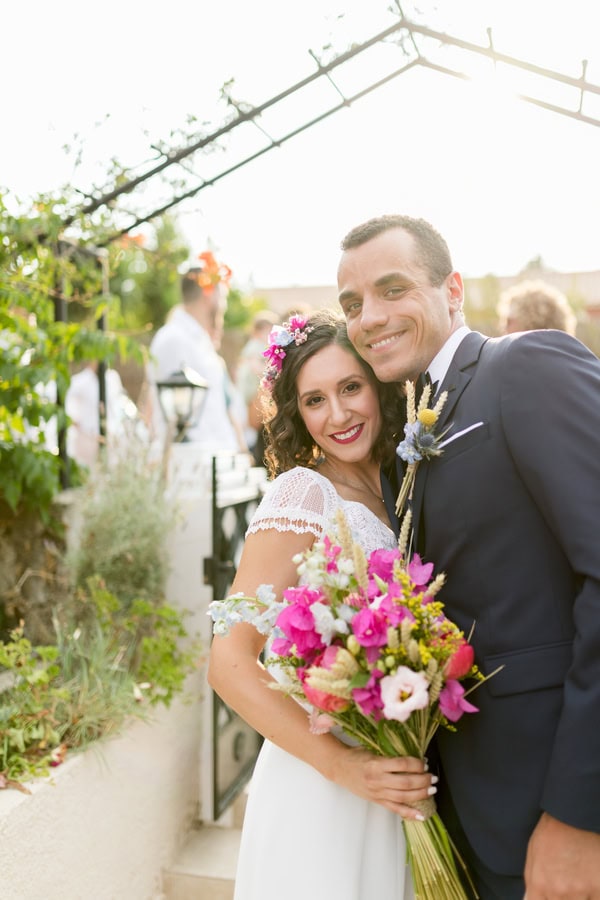 Romantic Summer Wedding With Bougainvillea Bold Colors