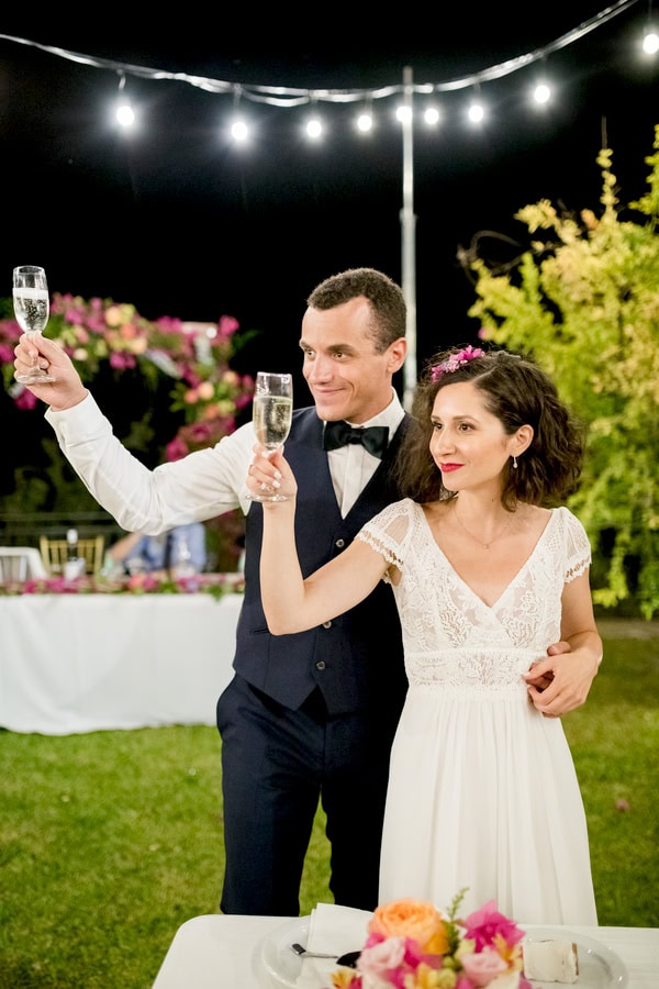 Romantic Summer Wedding With Bougainvillea Bold Colors