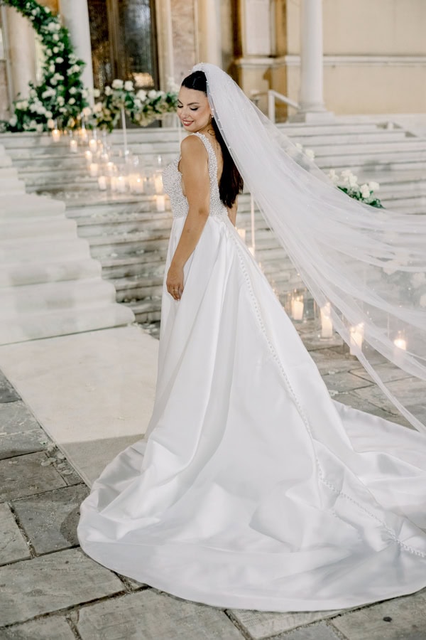 Romantic Summer Wedding With White And Gold Details