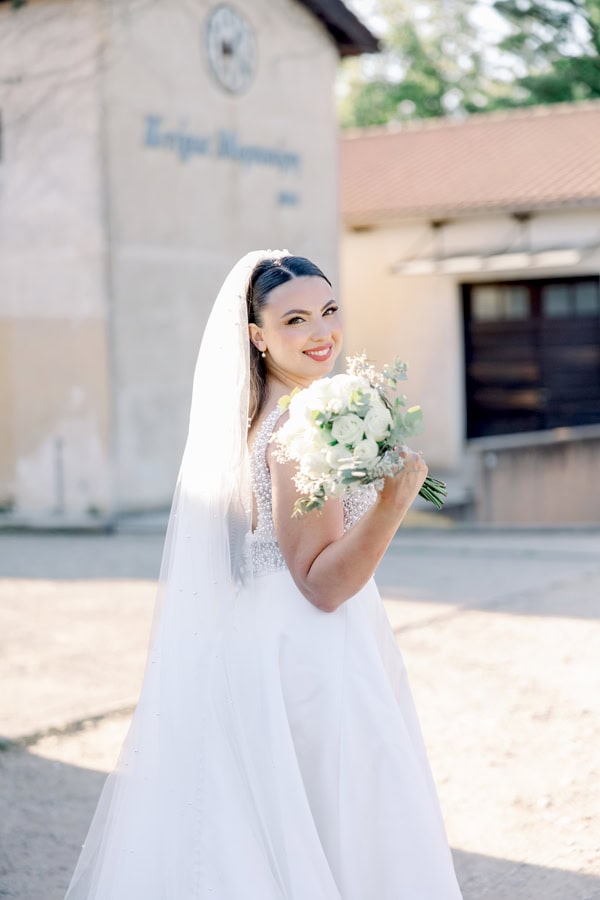 Romantic Summer Wedding With White And Gold Details