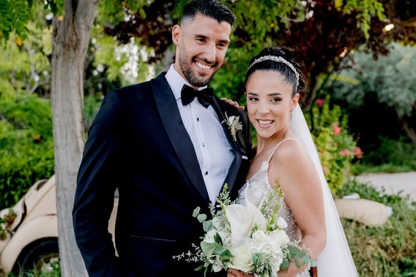 Ρομαντικός γάμος-βάπτιση στην Αθήνα με ορτανσίες | Μαρίλη & Κώστας