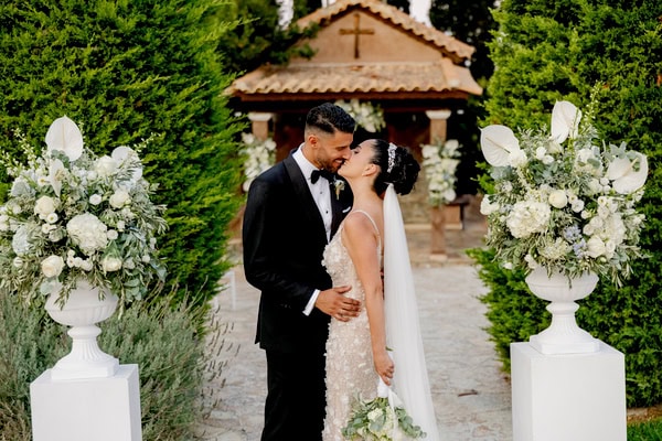 Romantic Wedding Baptism Athens Hydrangeas