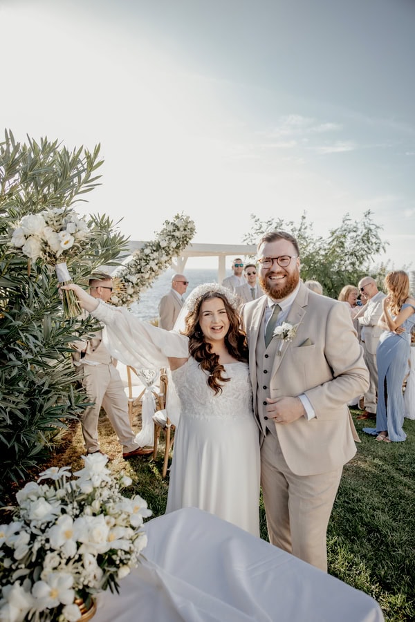 Serene Coastal Wedding Mediterranean Details