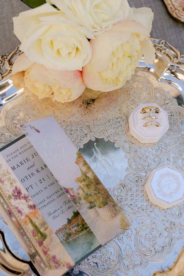 Summer Romantic Wedding In Kefalonia With White Florals