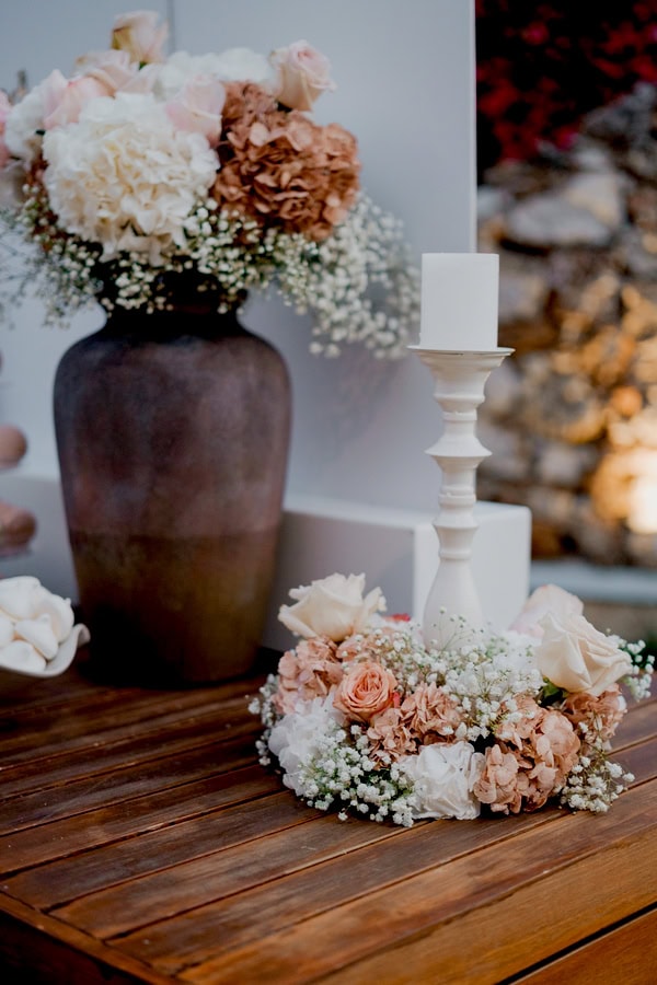 Summer Romantic Wedding With White And Dusty Pink Details
