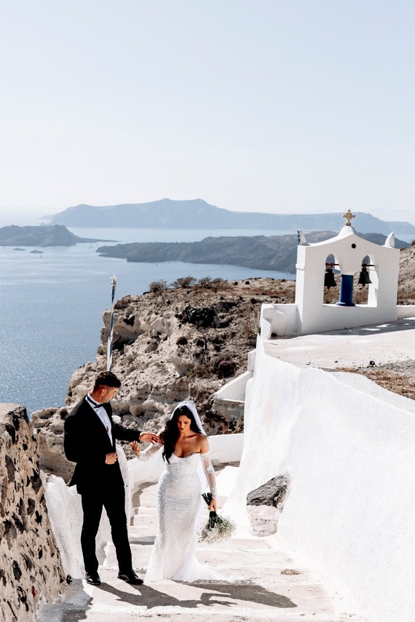 Beautiful Destination Wedding Caldera View