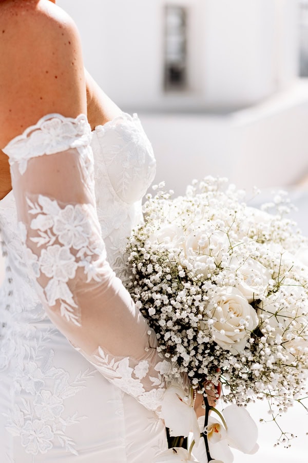 Beautiful Destination Wedding Caldera View