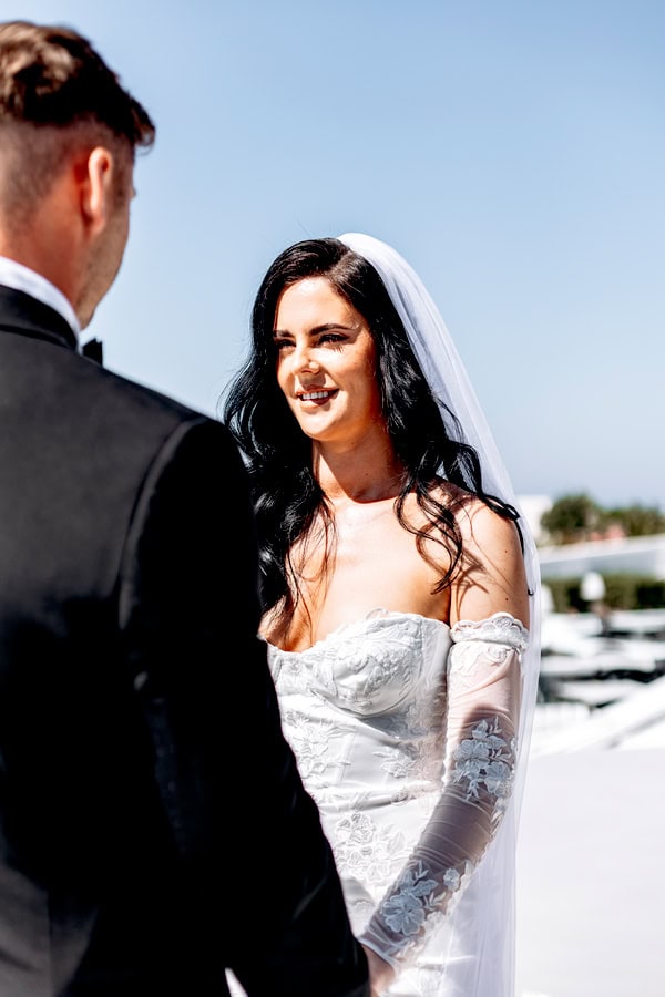 Beautiful Destination Wedding Caldera View