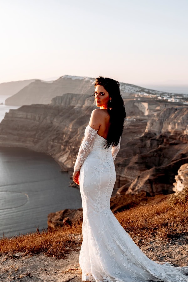 Beautiful Destination Wedding Caldera View