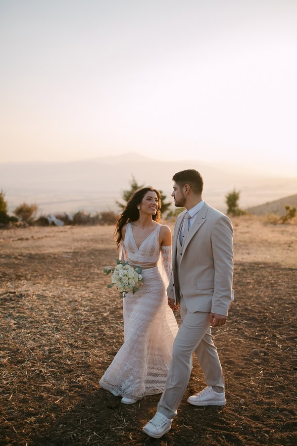 Boho Chic Wedding White Details Kozani