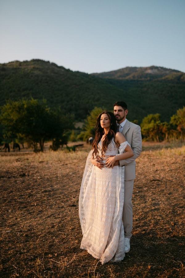 Boho Chic Wedding White Details Kozani