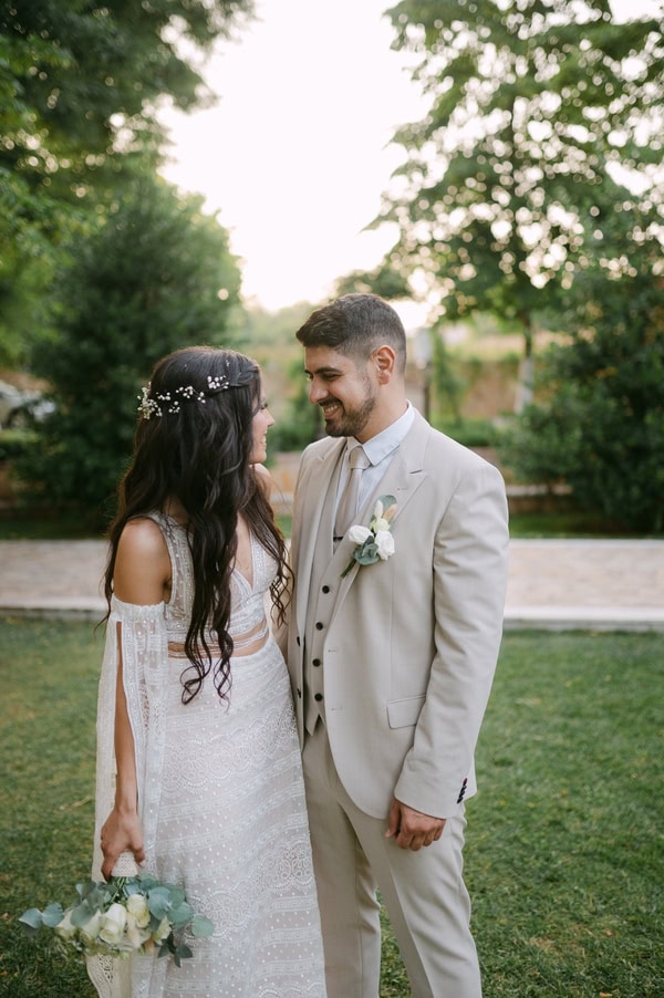 Boho Chic Wedding White Details Kozani