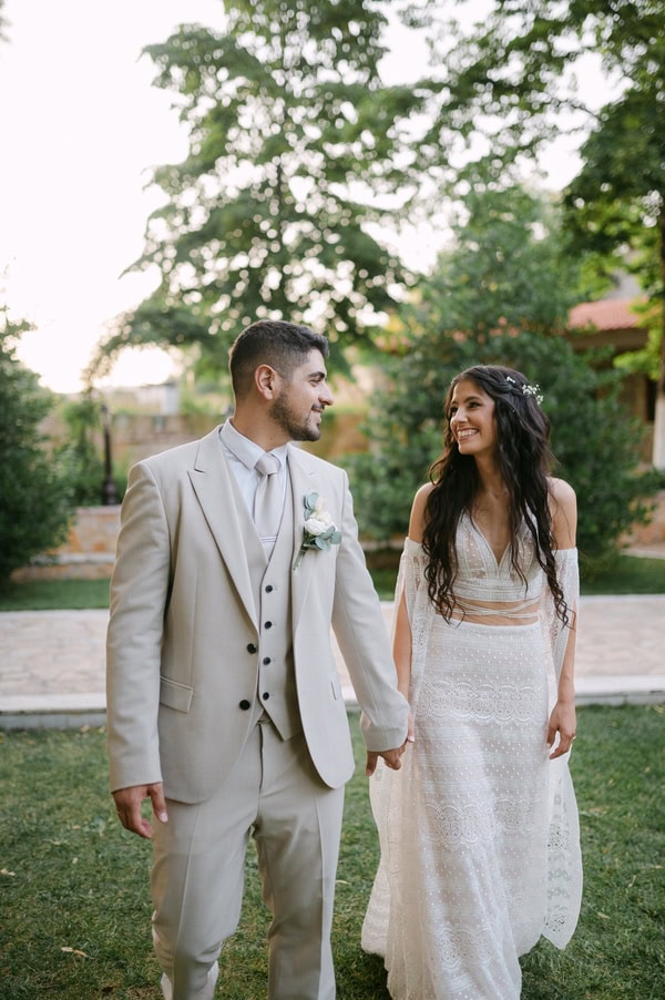Boho Chic Wedding White Details Kozani