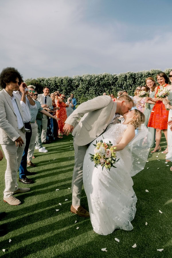 Dreamy Seaside Wedding Crete Vibrant Flowers