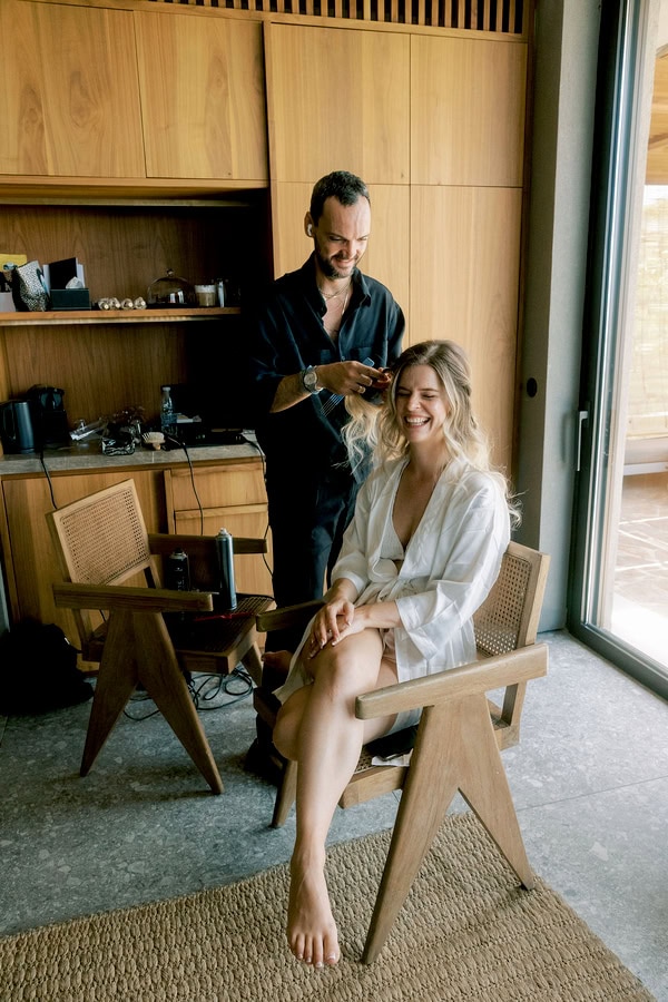 Dreamy Seaside Wedding Crete Vibrant Flowers