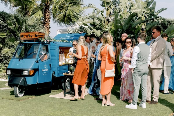 Dreamy Seaside Wedding Crete Vibrant Flowers